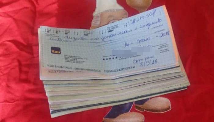 Catanduvas - Agricultores encontram mais R$ 35 mil em cheques roubados