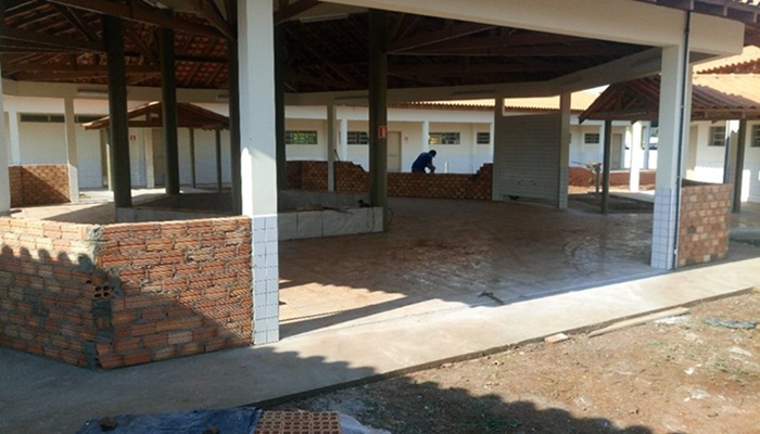 Porto Barreiro - Nova Escola Municipal Irmã Inês Vailatti recebe acabamentos finais