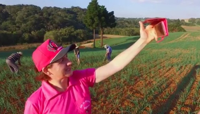 Agricultora paranaense vira youtuber contando o dia a dia do campo