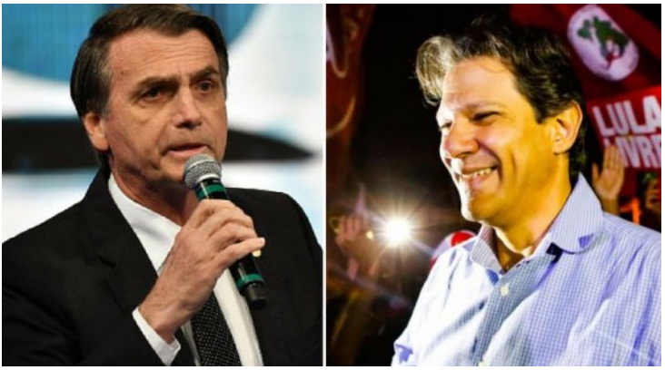 Candidatos derrotados se dividem em apoio para Bolsonaro e Haddad no segundo turno