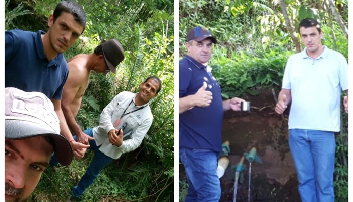 Campo Bonito - Secretaria de Agricultura e Itaipu realizam proteção de fontes