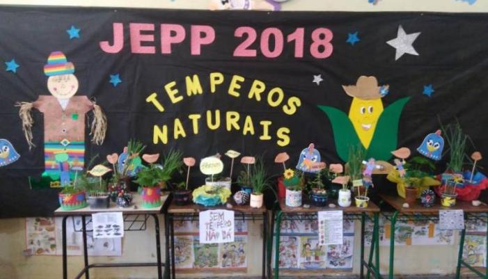 Nova Laranjeiras - Escola Ely Nardello participa do JEPP com o tema, Temperos Naturais