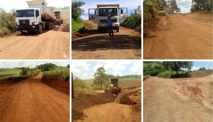 Rio Bonito - Máquinas seguem fazendo melhorias nas estradas rurais do interior antigo e assentamentos