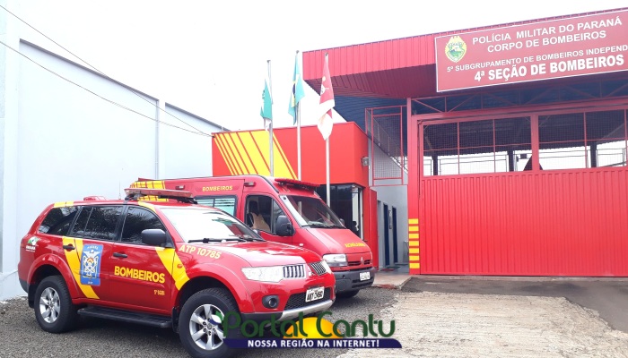 Rio Bonito - Corpo de Bombeiros atendem casa em chamas no Marcos Freire