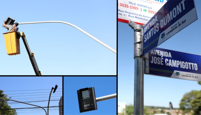 Laranjeiras - Governo Municipal inicia instalação de novos semáforos