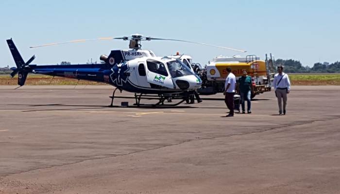 Aeromédico realiza transporte de órgão em Cascavel