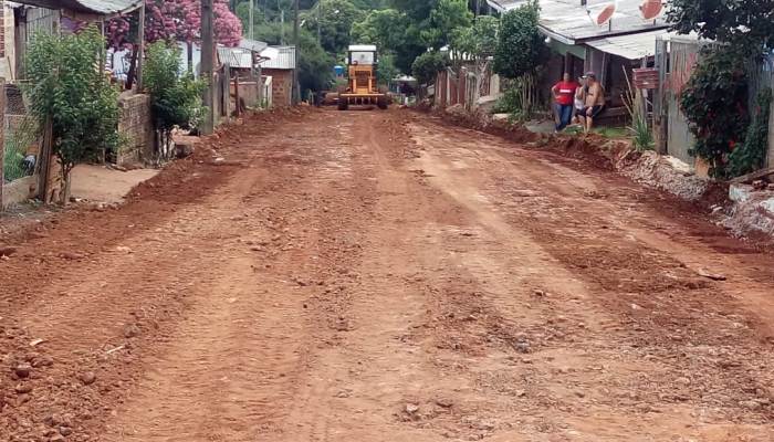 Laranjeiras – Pavimentação está a todo vapor, em plena véspera de Ano Novo na vila São Miguel