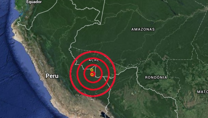 Tremor de terra é registrado na região de Tarauacá, no Acre