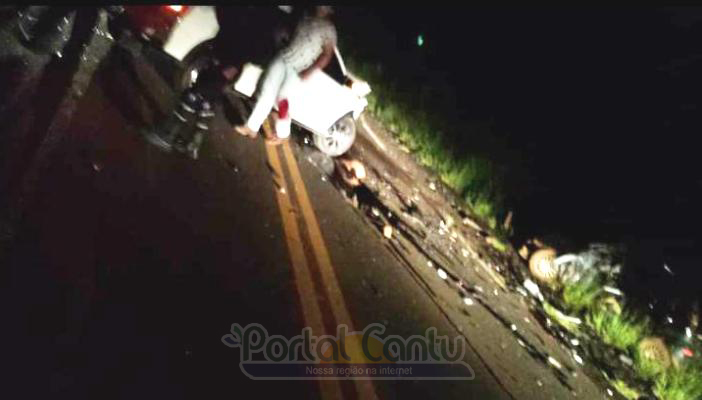 Laranjeiras - Gravíssimo acidente deixa feridos e uma vítima fatal na BR-158