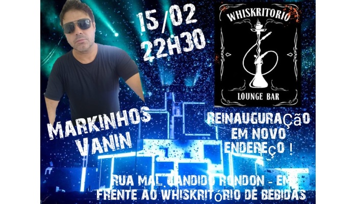 Laranjeiras - Nesta sexta dia 15, tem reinauguração do Whiskritorio Lounge bar