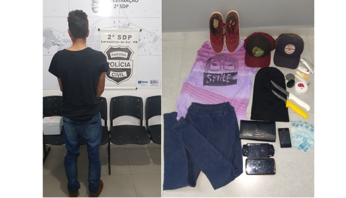 Laranjeiras - GDE prende autores de roubo praticado no centro e cumpre dois mandados de busca