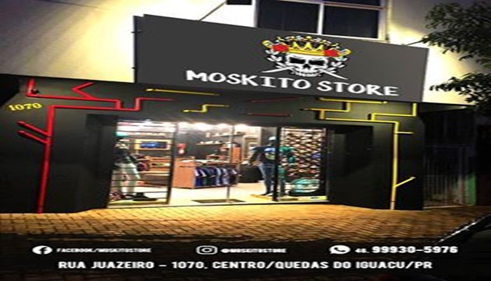 Quedas - Loja Moskito Store inaugura neste sábado dia 16