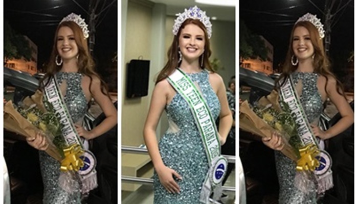 Reserva do Iguaçu - Kailaine Gabriele Bastiani é escolhida Miss Teen Eco Paraná 2019