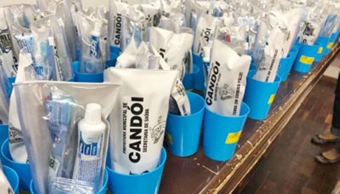 Candói - Escola Municipal Ormi recebe kits de higiene bucal