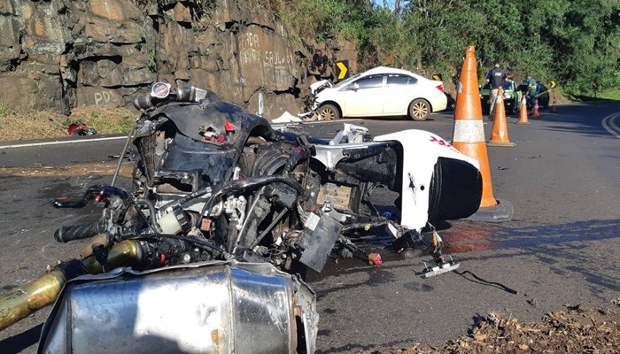 Nova Laranjeiras - PRF registra morte de motociclista na BR 277