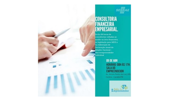 Candói - Sebrae realiza orientação de Consultoria Financeira Empresarial