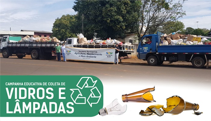 Laranjeiras - Campanha de reciclagem recolhe mais de 8 toneladas de vidros e lâmpadas