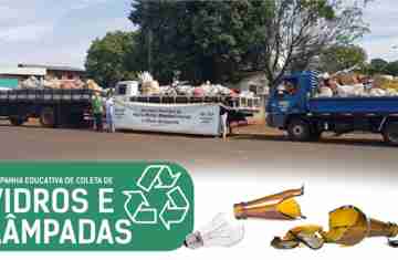 Laranjeiras - Campanha de reciclagem recolhe mais de 8 toneladas de vidros e lâmpadas