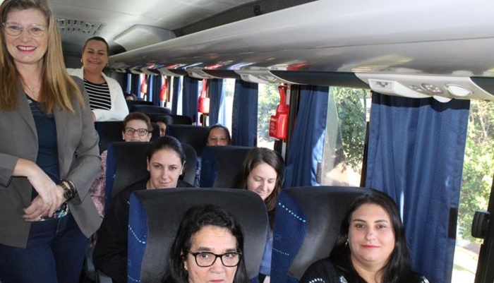 Porto Barreiro - Ônibus novo da Secretaria de Saúde sai para sua primeira viagem