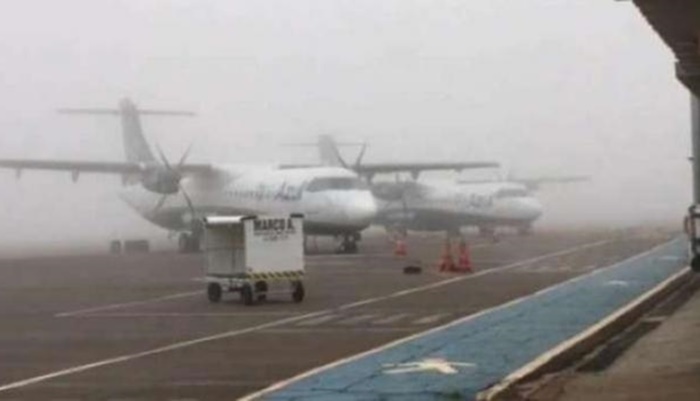 Aeroportos do Paraná são afetados com forte nevoeiro
