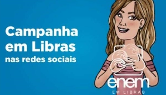 Inep lança campanha de redes sociais em Libras para participantes surdos do Enem
