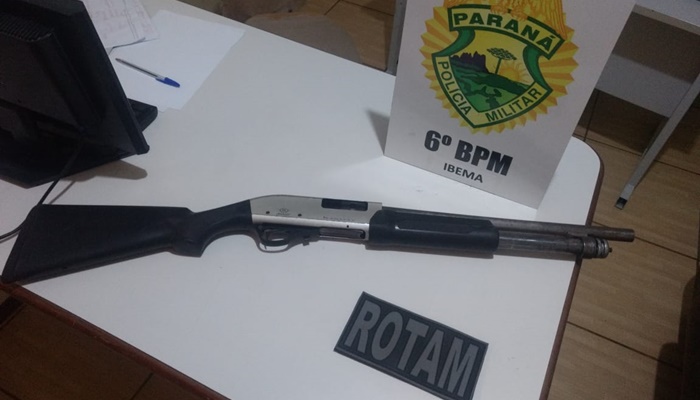 Ibema - ROTAM prende homem por posse irregular de arma de fogo