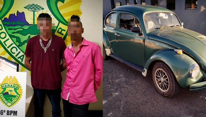 Guaraniaçu - Polícia recupera carro furtado e prende dois envolvidos