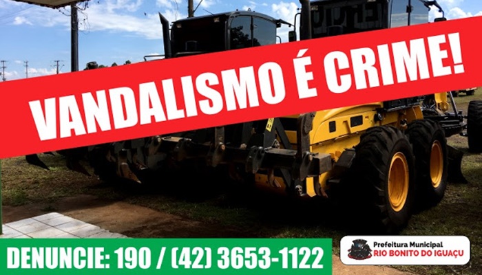 Rio Bonito - Vândalos danificam e roubam itens de máquinas que estão recuperando estradas rurais