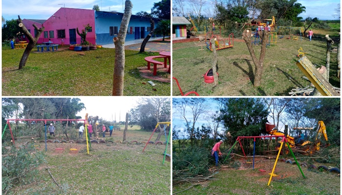 Rio Bonito - Equipes da Prefeitura fazem revitalização em escolas da Rede Municipal