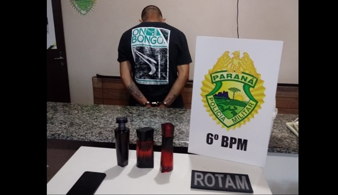 Quedas - Polícia prende acusado de roubo