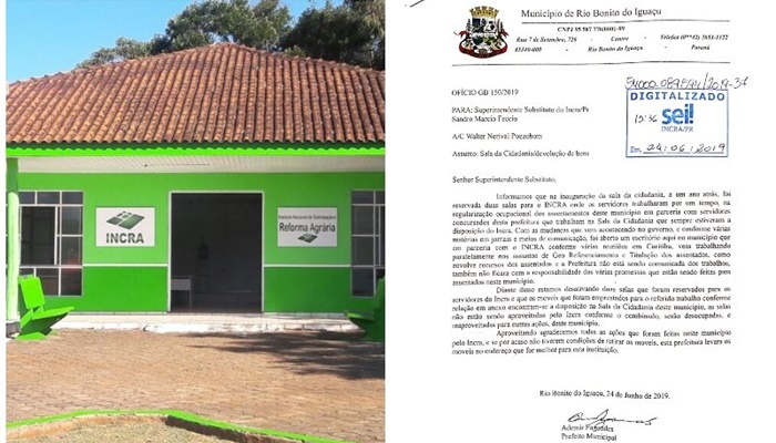 Rio Bonito - Prefeitura solicita desativação da Sala da Cidadania do Incra por falta de uso