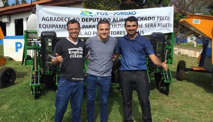 Foz do Jordão - Município recebe R$ 100 mil em equipamentos agrícolas