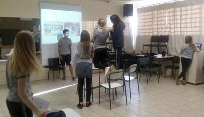 Nova Laranjeiras - Estudantes criam programa de TV voltado à escola