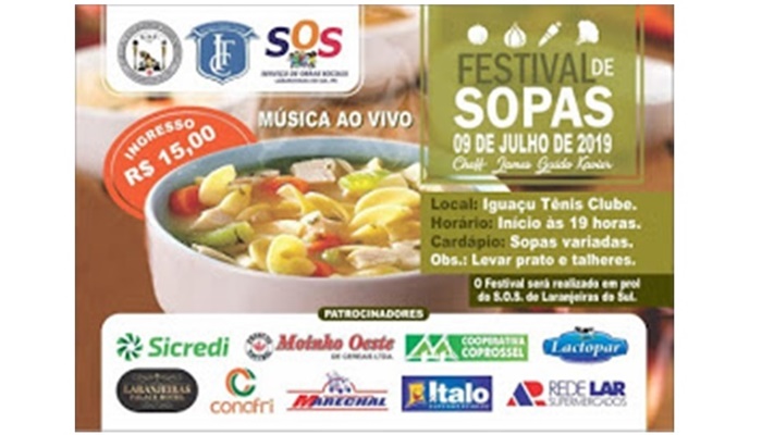 Laranjeiras - Hoje tem Festival de SOPAS no ITC