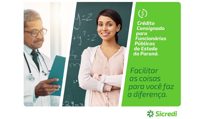 Sicredi disponibiliza crédito consignado para funcionários públicos do estado do Paraná 