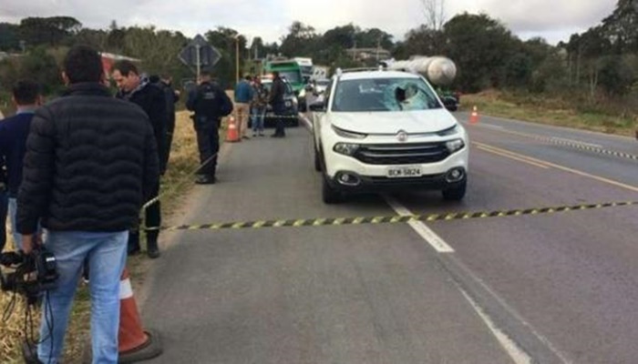 Tambor de freio se desprende de caminhão e mata mulher em Araucária