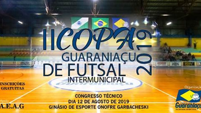 Guaraniaçu - Inscrições abertas para a II Copa Guaraniaçu de Futsal