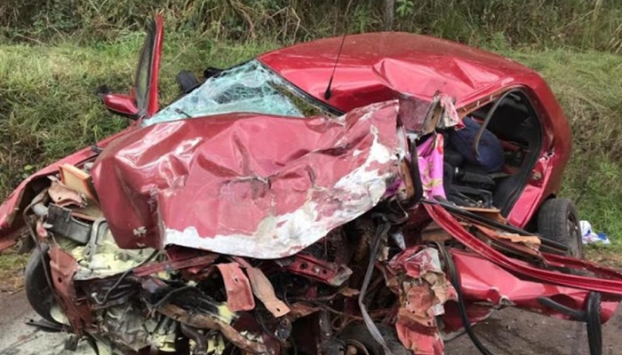 Rio Bonito - Pai e filho que estavam em carro com placa do município, morrem em grave acidente em Santa Catarina