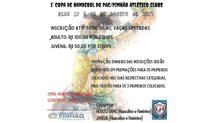 Pinhão - I Copa PAC de Handebol Masculino e Feminino
