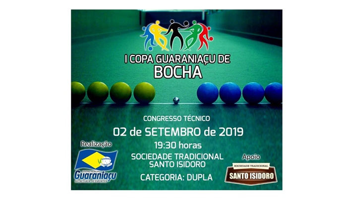 Guaraniaçu - I Copa Guaraniaçu de Bocha Categoria DUPLA
