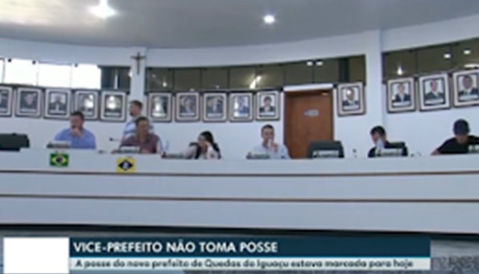 Quedas - Vice-prefeito não comparece à sessão da Câmara para tomar posse da prefeitura
