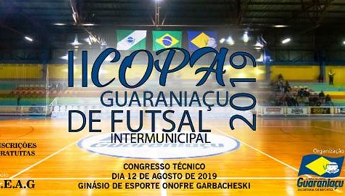 Guaraniaçu - II Copa Guaraniaçu de Futsal Intermunicipal tem participação RECORDE