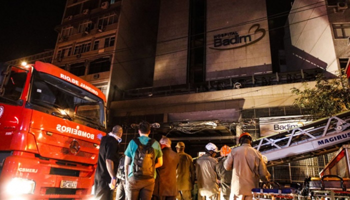 Incêndio em hospital no Rio deixa pelo menos dez mortos
