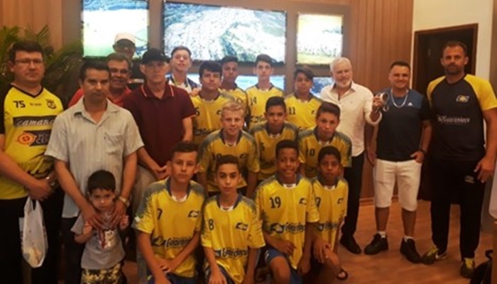 Guaraniaçu - Campeões da Fase Regional dos Jogos Escolares do Paraná – Bom de Bola 2019, visitam Prefeito