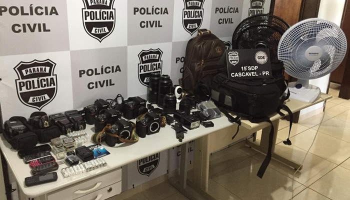 GDE recupera equipamentos furtados de estúdio fotográfico no Cancelli