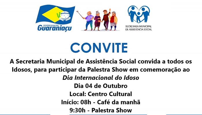 Guaraniaçu - Idosos terão Palestra Show no Centro de Convivência João Badotti