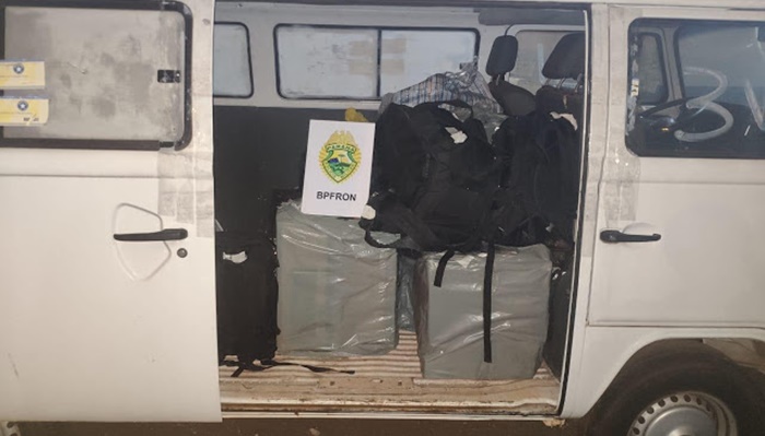 Laranjeiras - Polícia apreende contrabando que iria para o Rio de Janeiro