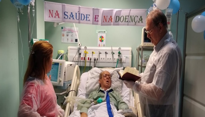 Hospital Bom Jesus promove primeiro casamento na UTI em Toledo