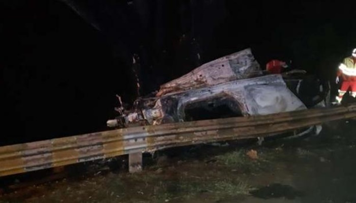 Guaraniaçu - Duas pessoas morrem carbonizadas em acidente na BR-277