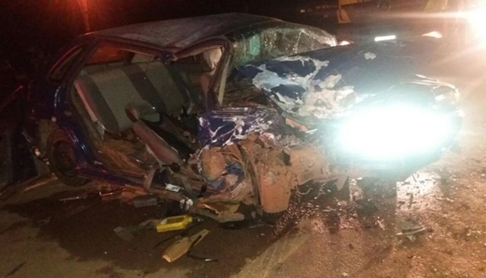 Cantagalo - Veículo com placas do município se envolve em acidente na BR 277 em Guarapuava